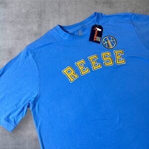 NEW Chicago Sky T-Shirt Womens XL Blue Angel Reese #5 WNBA Stitched Short Sleeve